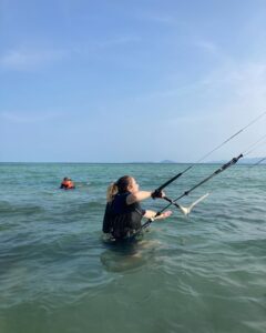 group beginner kiteboarding course